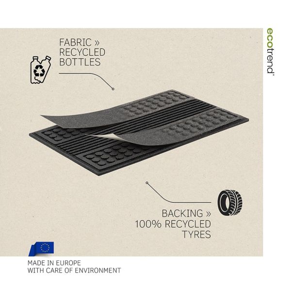 MULTY HOME Otirač sa četkama 45x75cm sivi - EU5000291