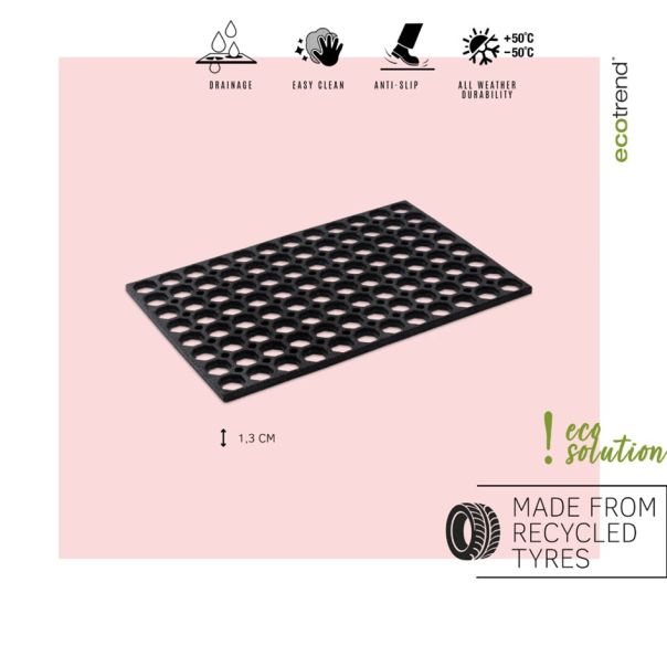 MULTY HOME Otirač gumeni saće 45x75cm - EU5000301