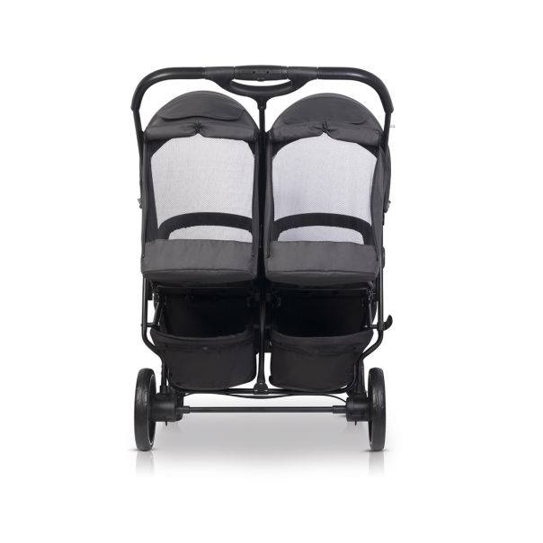 EUROCART Kolica za blizance Doblo iron, crna - W-EU-DOBLO-IR