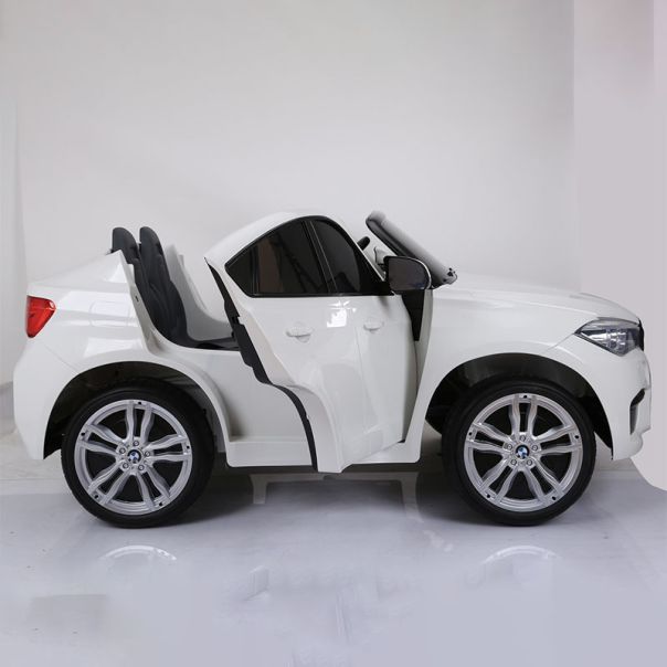 EUROBAJK Dečiji automobil na akumulator dvosed BMW X6 M, bela - 8570-1-1