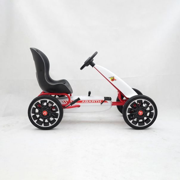 EUROBAJK Dečiji karting na pedale Abarth, bela - 7093-1-1
