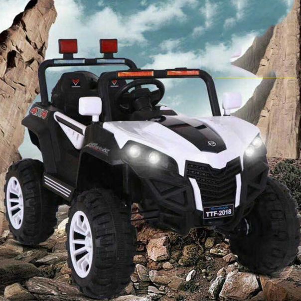 EUROBAJK Dečiji džip na akumulator Terenac 4x4, bela - 10074