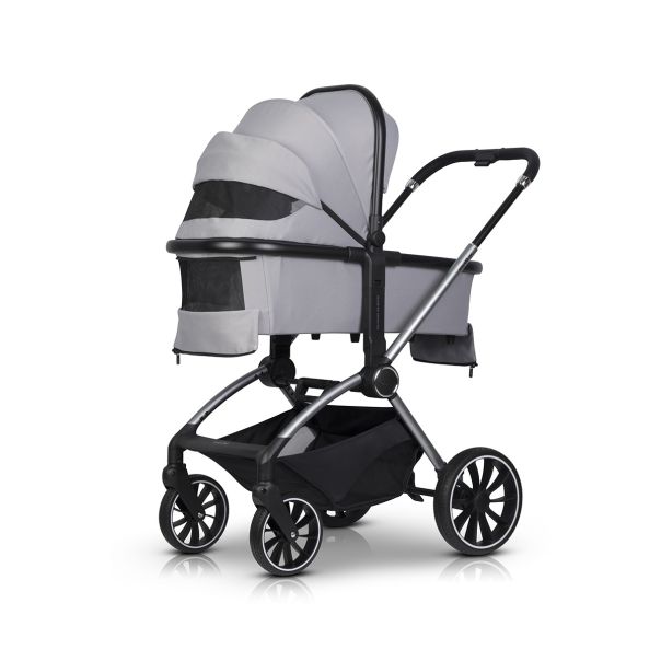 EUROCART Kolica za bebe 2u1 Easy go giro, siva - W-EA-GIRO-CG