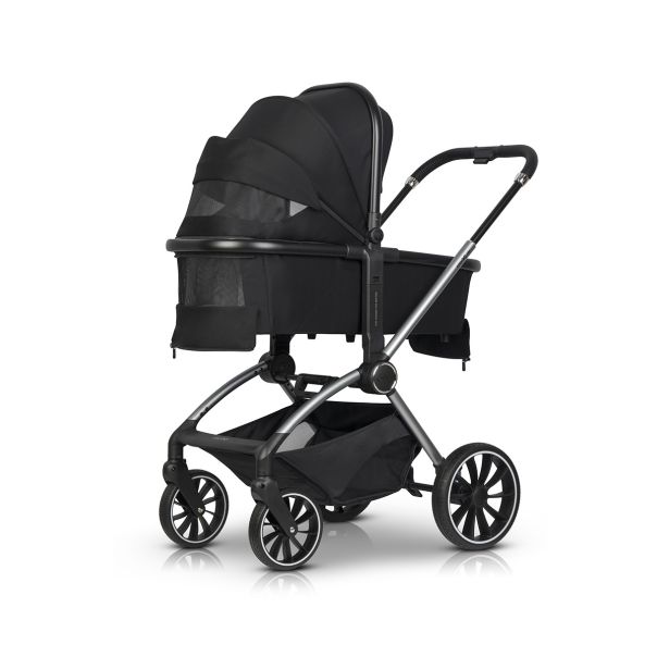 EUROCART Kolica za bebe 2u1 Easy Go Giro Ebony, crna - W-EA-GIRO-EB