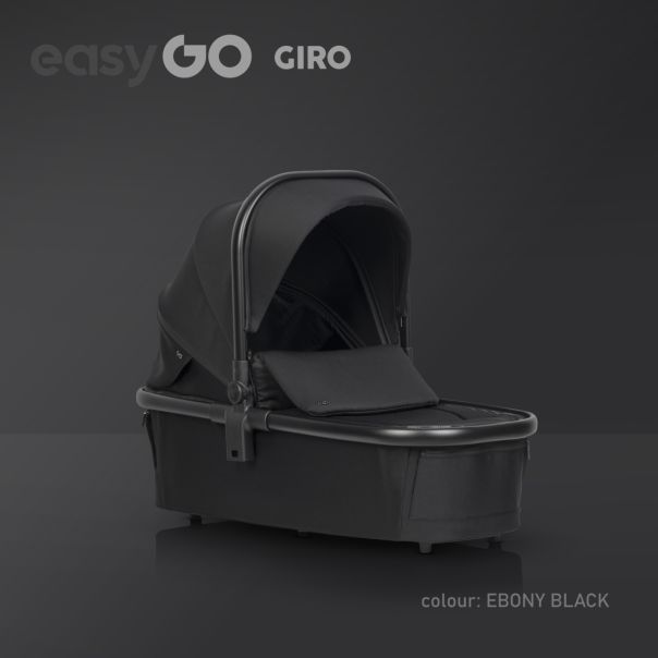 EUROCART Kolica za bebe 2u1 Easy Go Giro Ebony, crna - W-EA-GIRO-EB