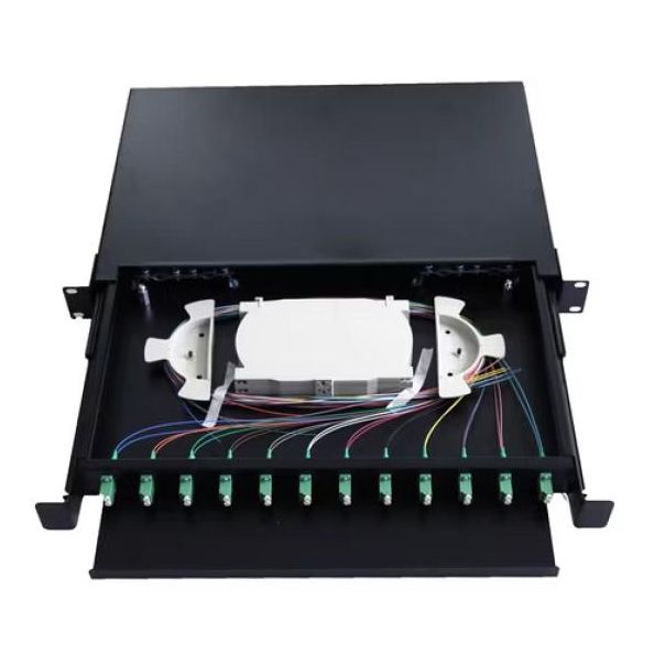 EXESHOP Optički patch panel ExeLink sa 12 konektora SC/APC za rek orman - EXE077