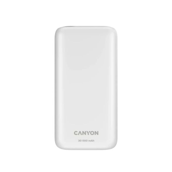 CANYON Power bank PB-301 30000mAh, bela - CNE-CPB301W