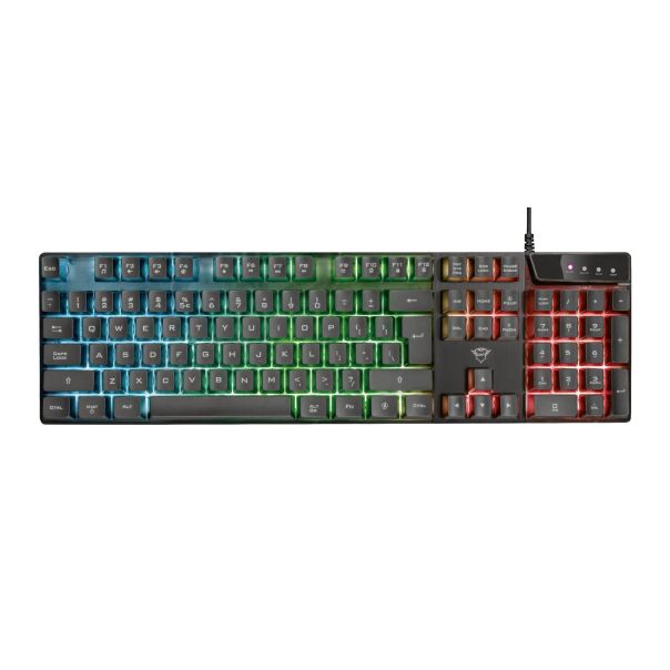 TRUST Gejmerska žična tastatura GXT 835 AZOR, crna - 23651