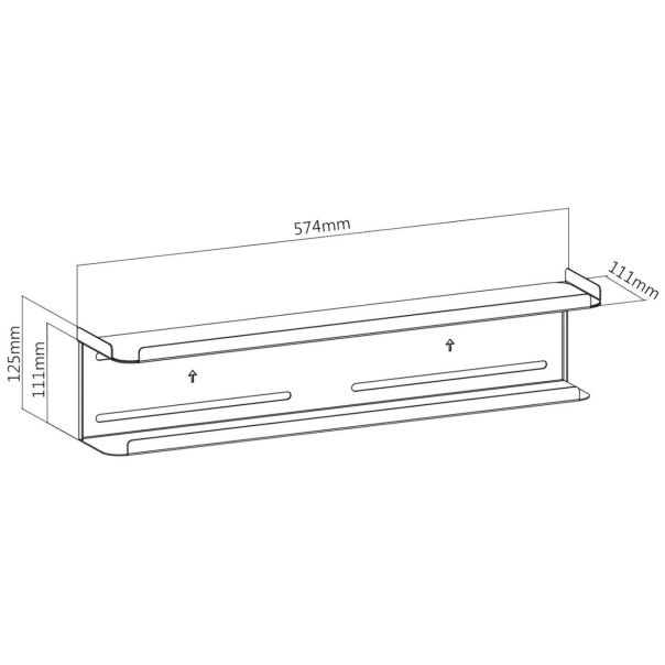 MACLEAN Polica za televizor, zidna / TV montaža, do 2 kg. - MC-904 - 18009