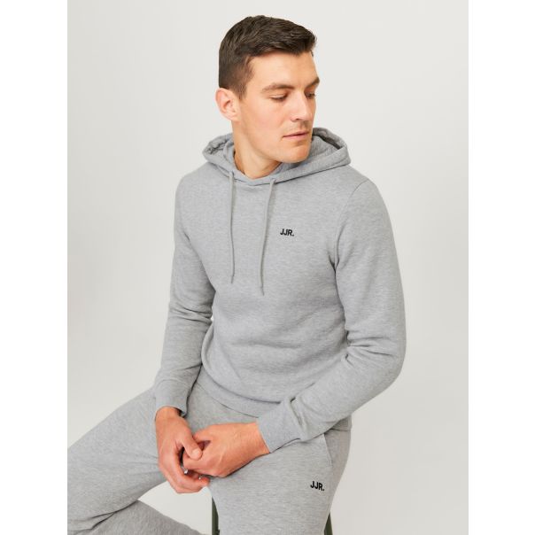 JJ REBEL MUŠKI DUKS SA KAPULJAČOM LOGO SWEAT HOOD SIVI L - EP3058764