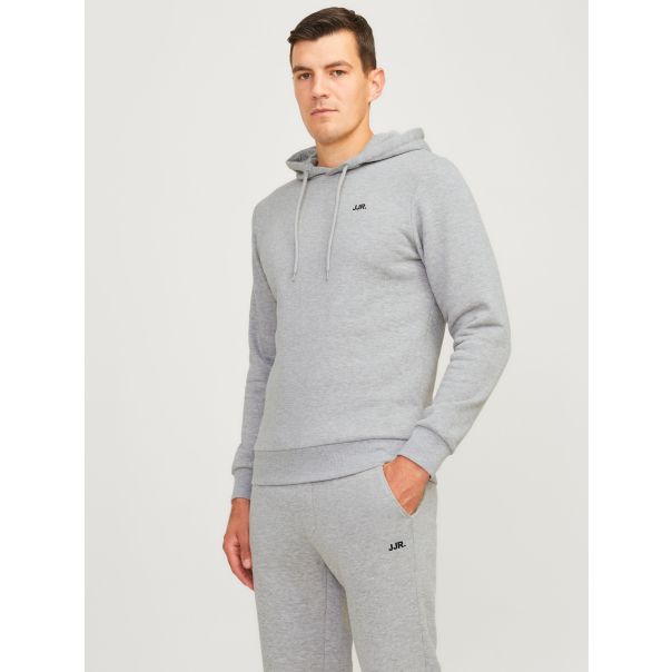JJ REBEL MUŠKI DUKS SA KAPULJAČOM LOGO SWEAT HOOD SIVI S - EP3058758