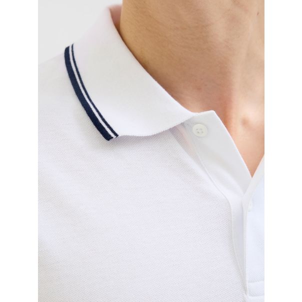 JJ REBEL MUŠKA POLO MAJICA ZELL BELA S - EP3067130