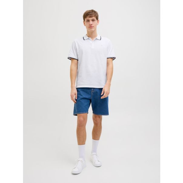 JJ REBEL MUŠKA POLO MAJICA ZELL BELA L - EP3067136