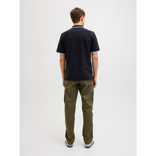 JJ REBEL MUŠKA POLO MAJICA ZELL CRNA XL - EP3067112