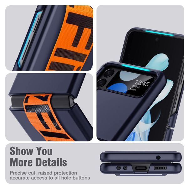 Futrola Ring Wrap za Samsung F721B Galaxy Z Flip 4 5G, plava - F104905