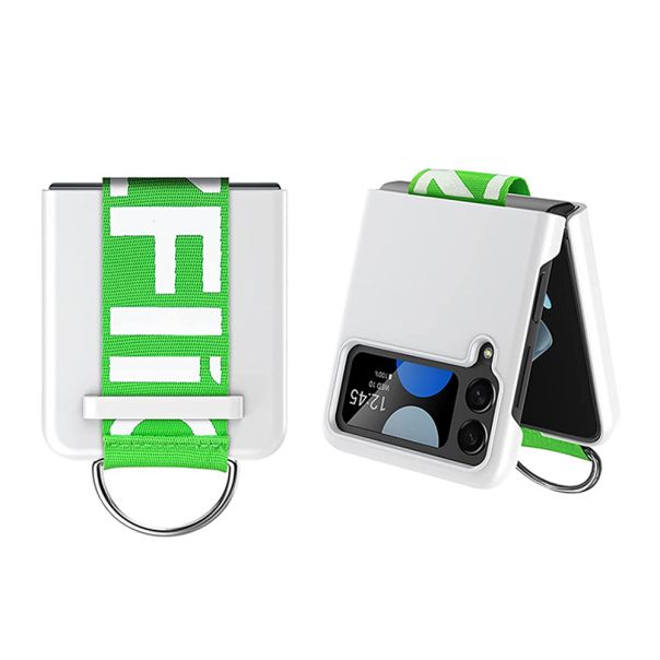 Futrola Ring Wrap za Samsung F721B Galaxy Z Flip 4 5G, bela - F104906