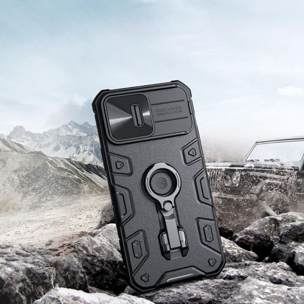 NILLKIN Maska Cam Shield Armor Pro za iPhone 14 Pro Max, crna - F105470