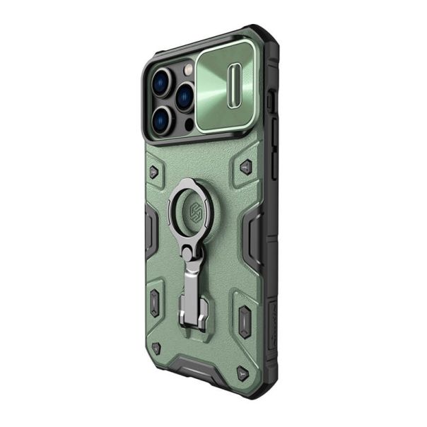 NILLKIN Maska Cam Shield Armor Pro za iPhone 14 Pro Max, zelena - F105472