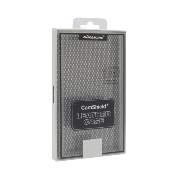 NILLKIN Maska Cam Shield Leather S za iPhone 14 Pro, plava - F105492