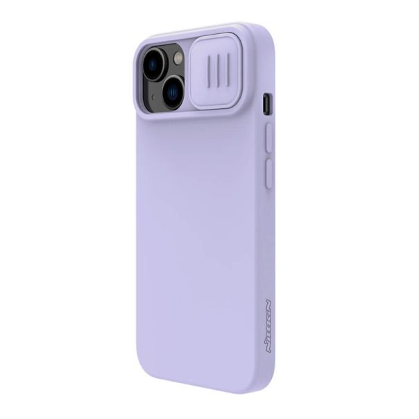 NILLKIN Maska Cam Shield Silky za iPhone 14, ljubičasta - F105511
