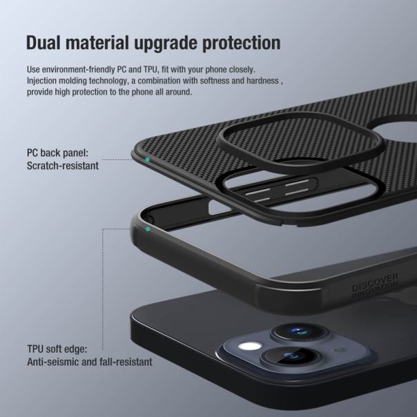 NILLKIN Maska Super Frost Pro za iPhone 14, crna - F105540