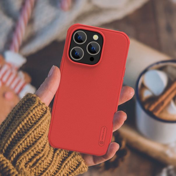 NILLKIN Maska Super Frost Pro za iPhone 14 Pro Max, crvena - F105555