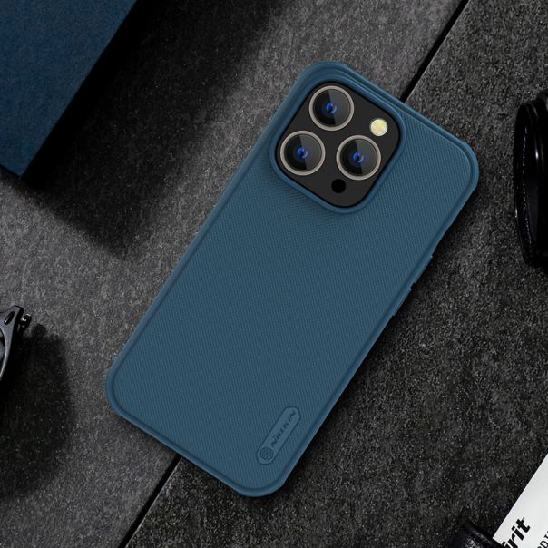 NILLKIN Maska Super Frost Pro Magnetic za iPhone 14 Pro Max, plava - F105566
