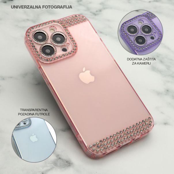 Futrola Diamond Side za iPhone 14 Pro, roze - F106614