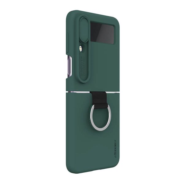 Maska za Samsung Galaxy Z Flip 4 5G Nillkin Cam Shield Silky zelena - EP2916011