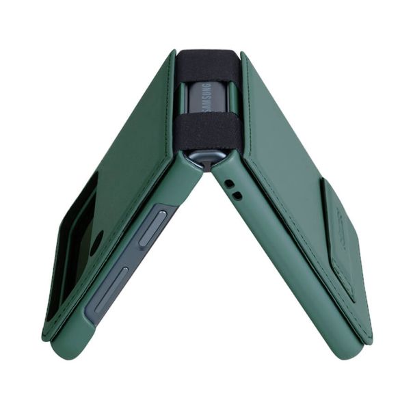 Futrola Nillkin Qin za Samsung F721B Galaxy Z Flip 4 5G, zelena - F107344