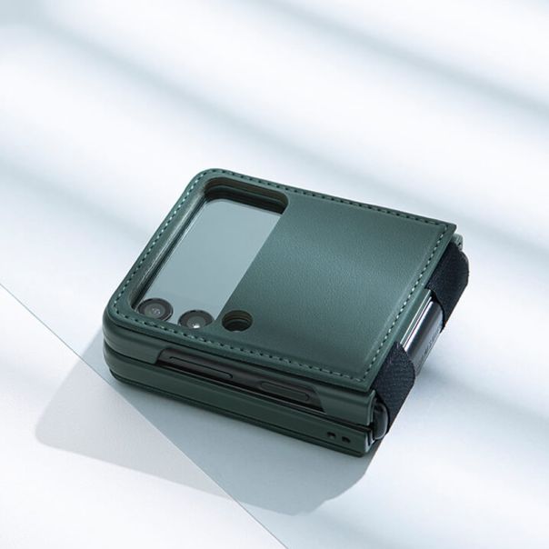 Futrola Nillkin Qin za Samsung F721B Galaxy Z Flip 4 5G, zelena - F107344