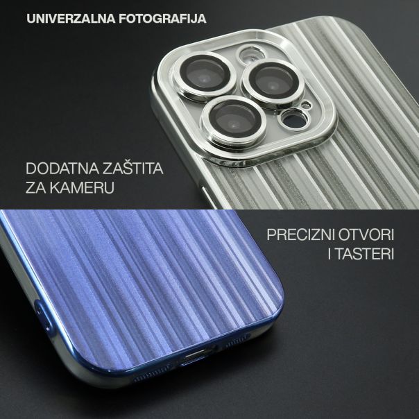 Futrola Shining Line za iPhone 14 Pro Max, srebrna - F109499