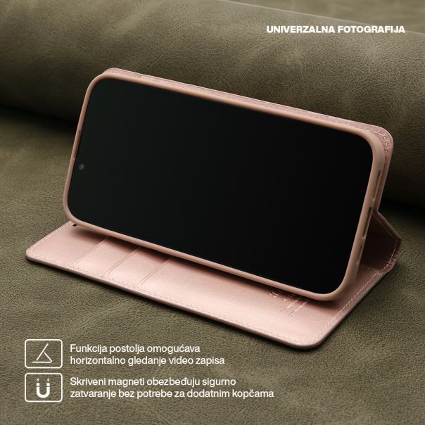 Futrola BI Fold Hanman za iPhone 15 Plus, svetlo roza - F111319