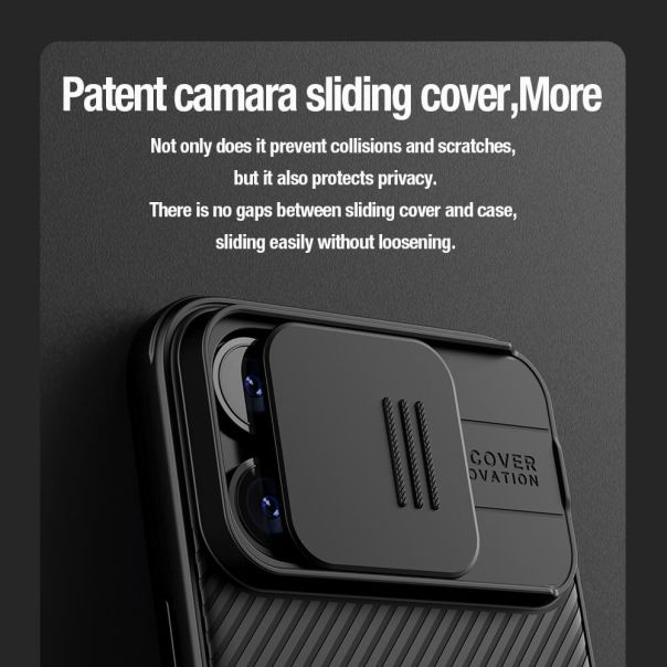 NILLKIN Maska Cam Shield Pro za iPhone 15 Pro Max, crna - F111628