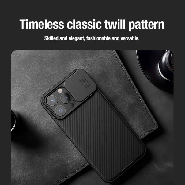 NILLKIN Maska Cam Shield Pro za iPhone 15 Pro Max, crna - F111628