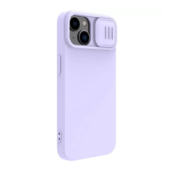 NILLKIN Maska Cam Shield Silky za iPhone 15 Plus, ljubičasta - F111632