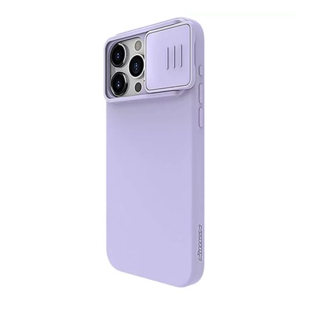 NILLKIN Maska Cam Shield Silky za iPhone 15 Pro, ljubičasta - F111634