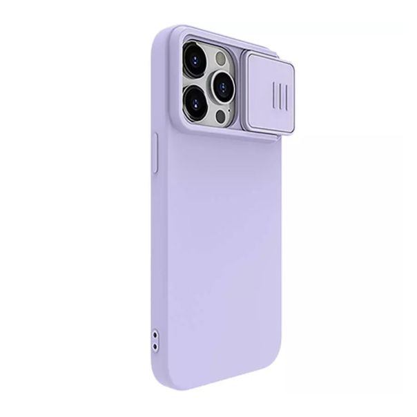 NILLKIN Maska Cam Shield Silky za iPhone 15 Pro, ljubičasta - F111634