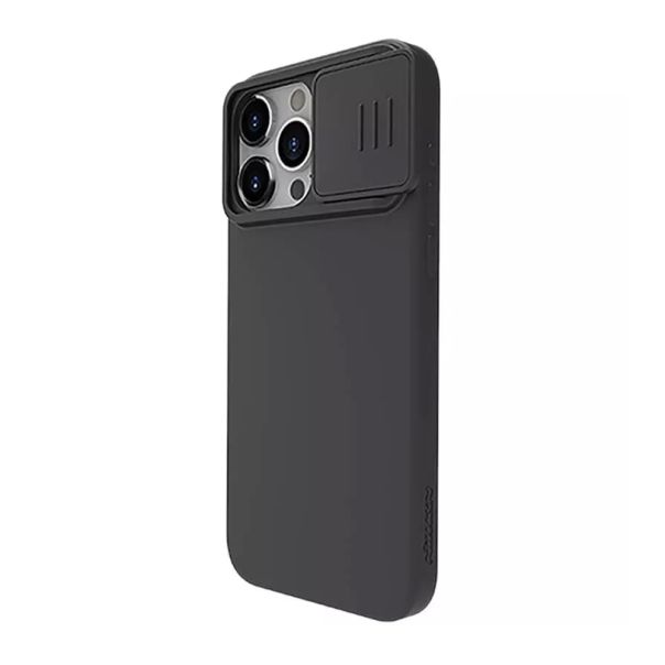 NILLKIN Maska Cam Shield Silky za iPhone 15 Pro Max, crna - F111635