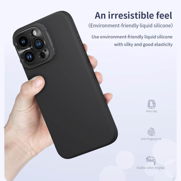 NILLKIN Maska Lens Wing Magnetic za iPhone 15 Pro, ljubičasta - F111638