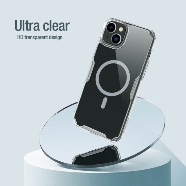 NILLKIN Maska Nature Pro Magnetic za iPhone 15, providna - F111646