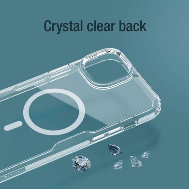 NILLKIN Maska Nature Pro Magnetic za iPhone 15, providna - F111646