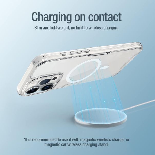 NILLKIN Maska Nature Pro Magnetic za iPhone 15 Pro Max, providna - F111650