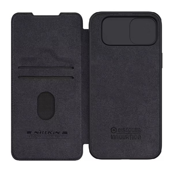 NILLKIN Maska Qin Pro za iPhone 15, crna - F111659