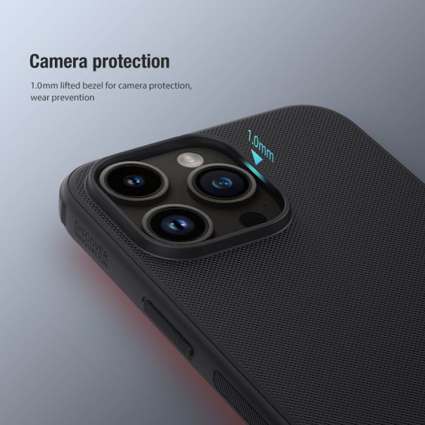 NILLKIN Maska Super Frost Pro za iPhone 15 Pro, crvena - F111688