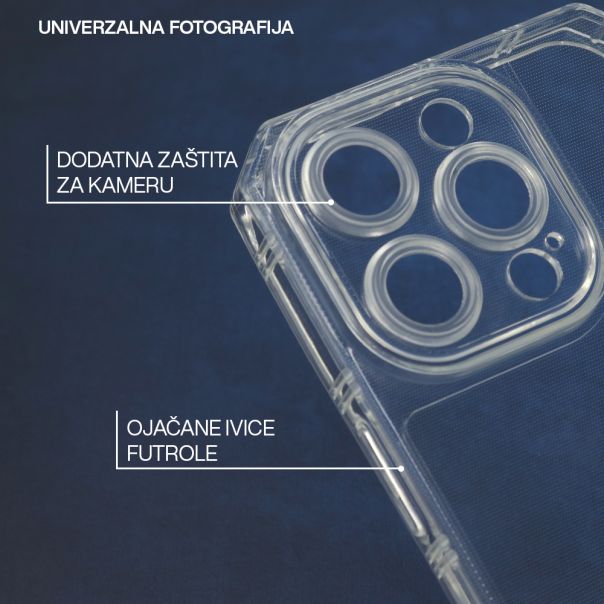 Futrola silikon Strong II za iPhone 15 Plus, providna - F111788