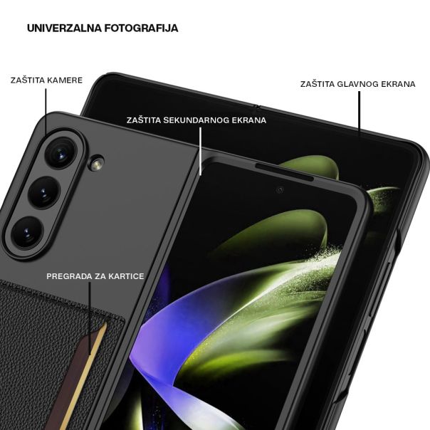 Futrola Elegant Card za Samsung F946B Galaxy Z Fold 5 5G, zelena - F112932