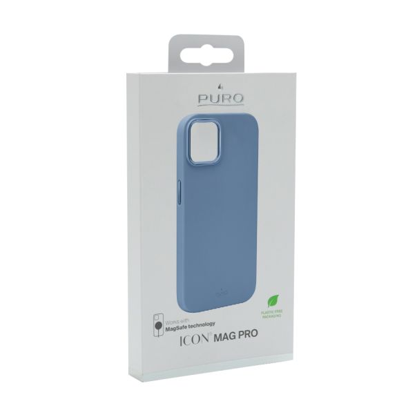 Maska Puro Icon MagSafe za iPhone 15 svetlo, plava - F113564