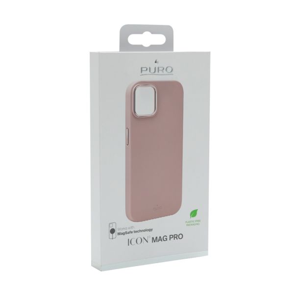 Maska Puro Icon MagSafe za iPhone 15 Pro Max, roza - F113571