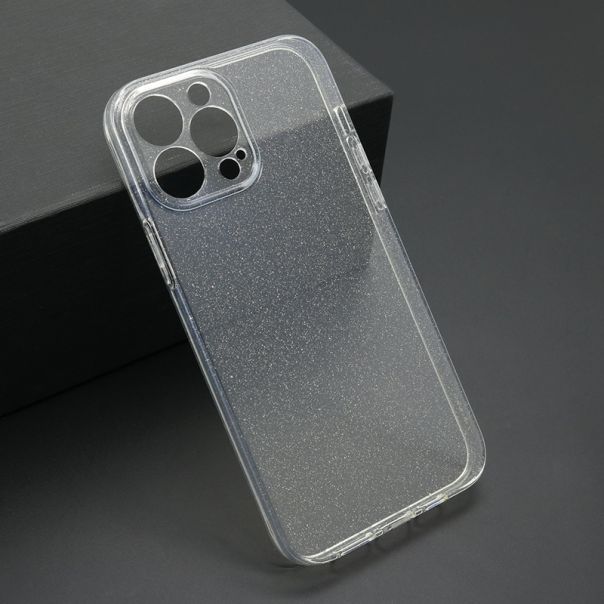 Maska SPARKLING za iPhone 13 Pro Max, providna - F114186